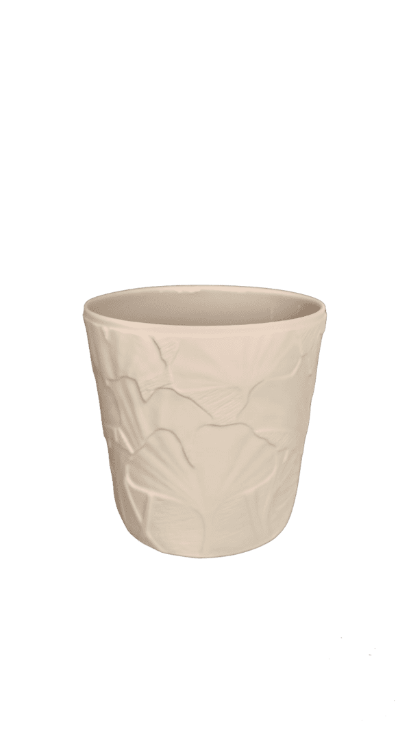 SUBTILE HOME - GRANDE TASSE BUCOLIQUE - GRAVURE GINKO GRIS