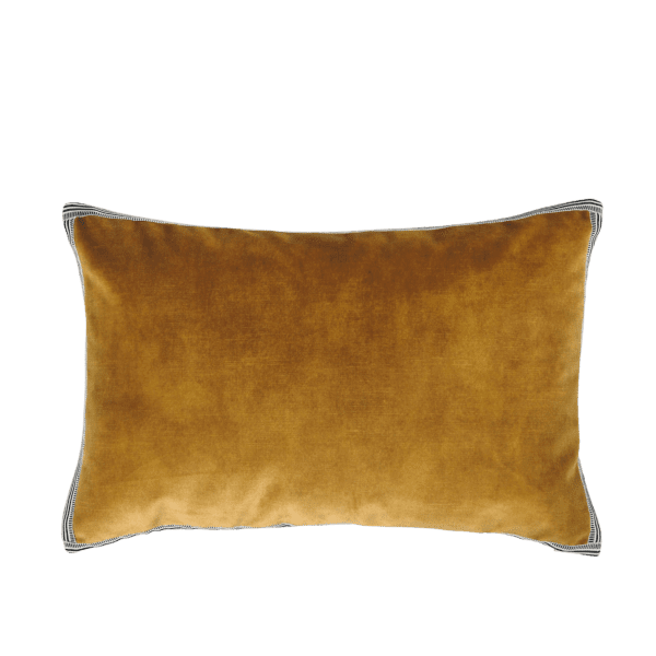 coussin casamance jaune or