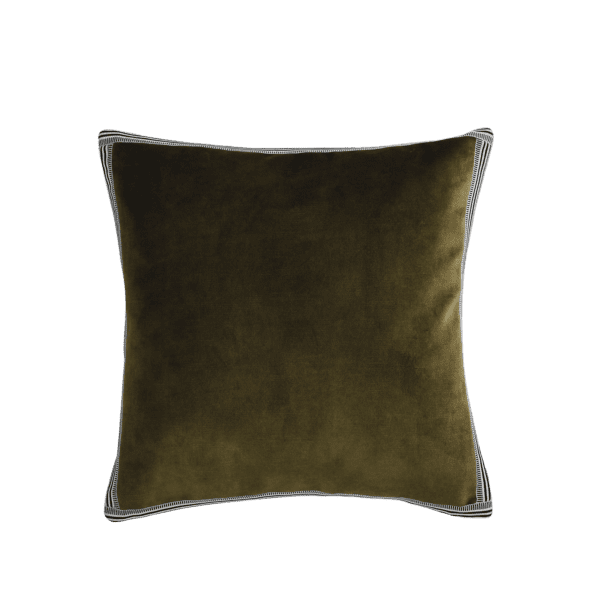 coussin casamance vert olive