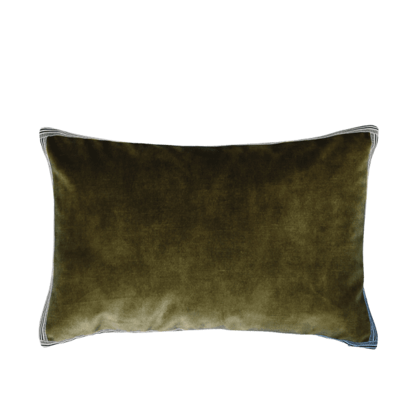 coussin casamance vert olive