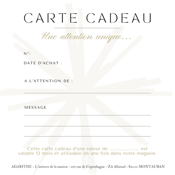 Carte cadeau virtuelle