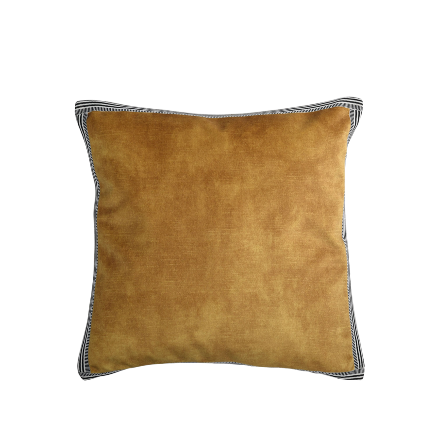 coussin casamance jaune or