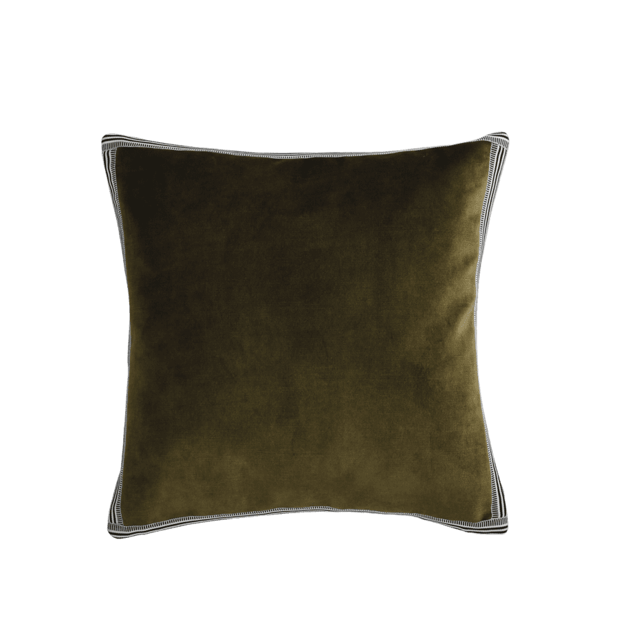 coussin casamance vert olive